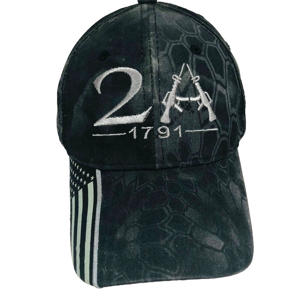 Kryptek Mens Camo Hat OS 2A Tactical Cap Embroidered Flag Hunt Statement Outdoor